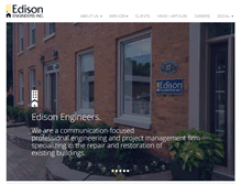 Tablet Screenshot of edisonengineers.ca